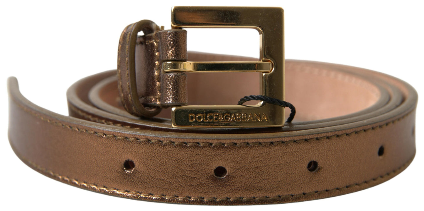 Bronze Italian Leather Belt