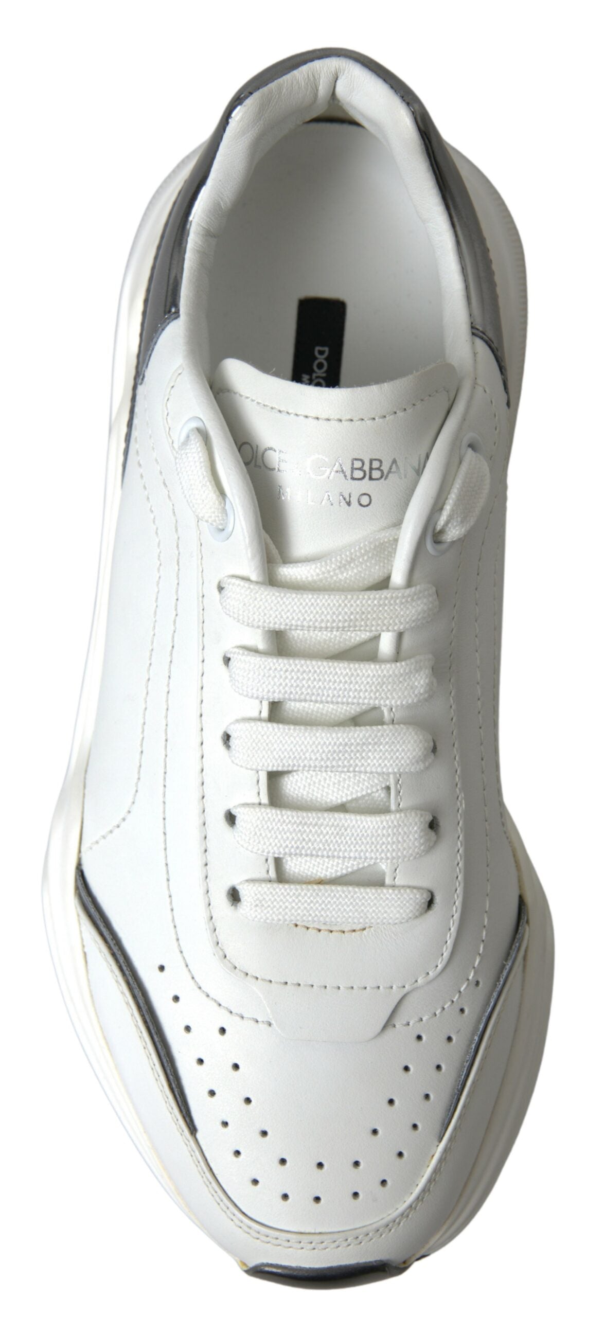 White Silver Leather Daymaster Womens