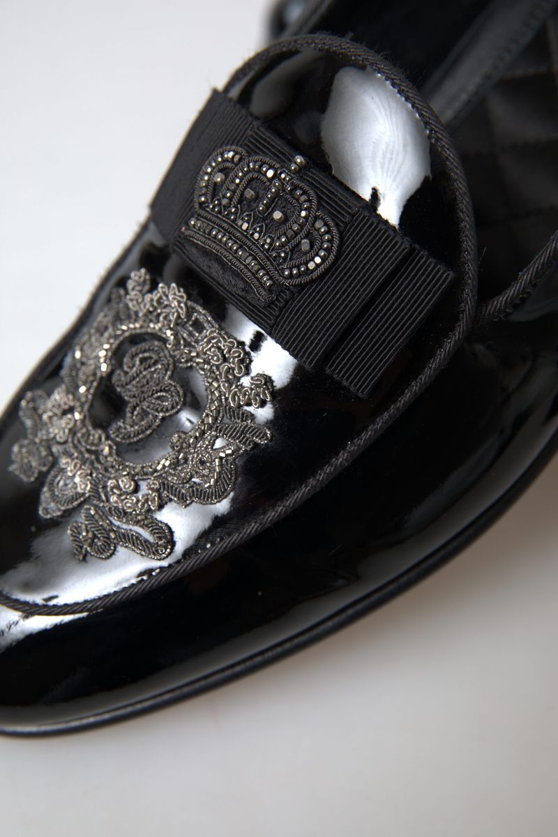 Elegant Black Patent Leather Loafers