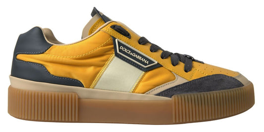 Elegant Yellow Low Top Sneakers