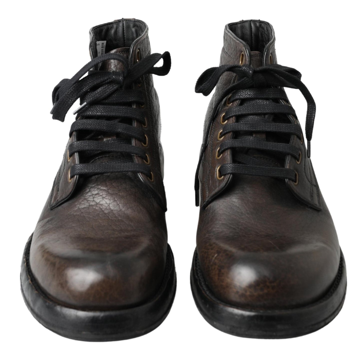 Elegant Leather Lace-Up Boots for Men