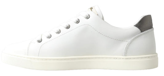 White Leather Heart Low Top Sneakers Men Shoes