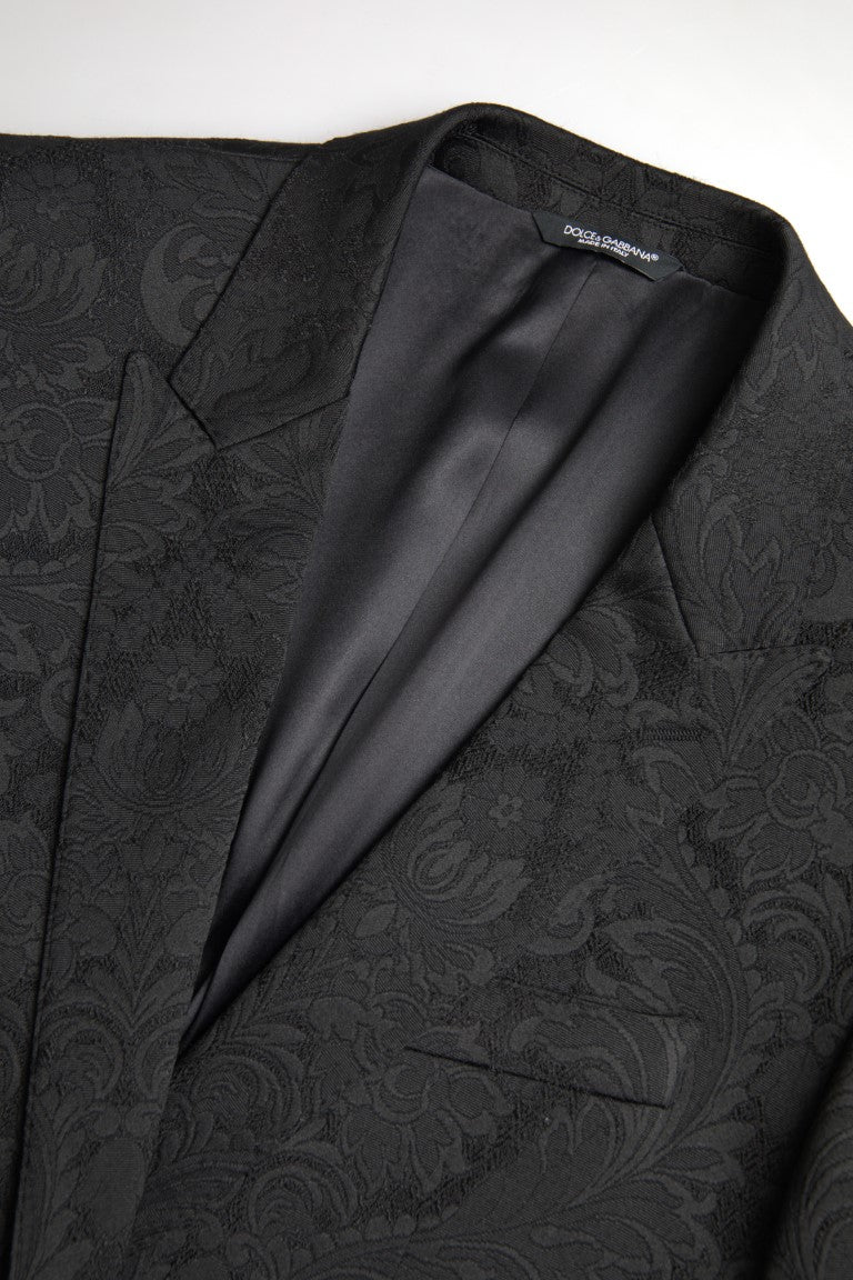 Elegant Slim Fit Black Martini Suit