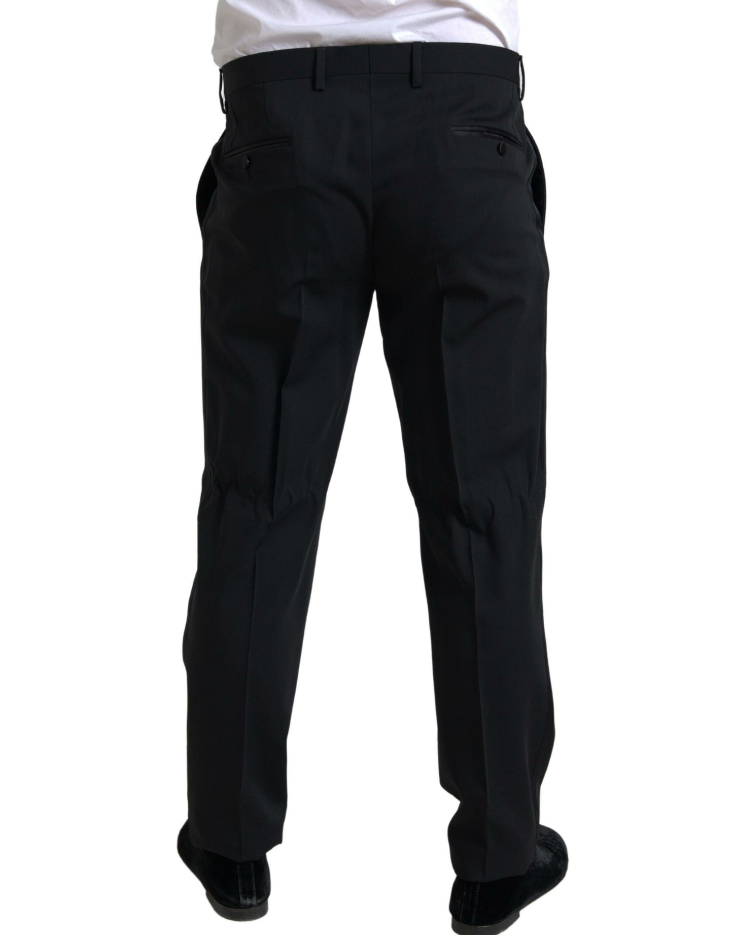 Elegant Black Slim Fit Two-Piece Suit