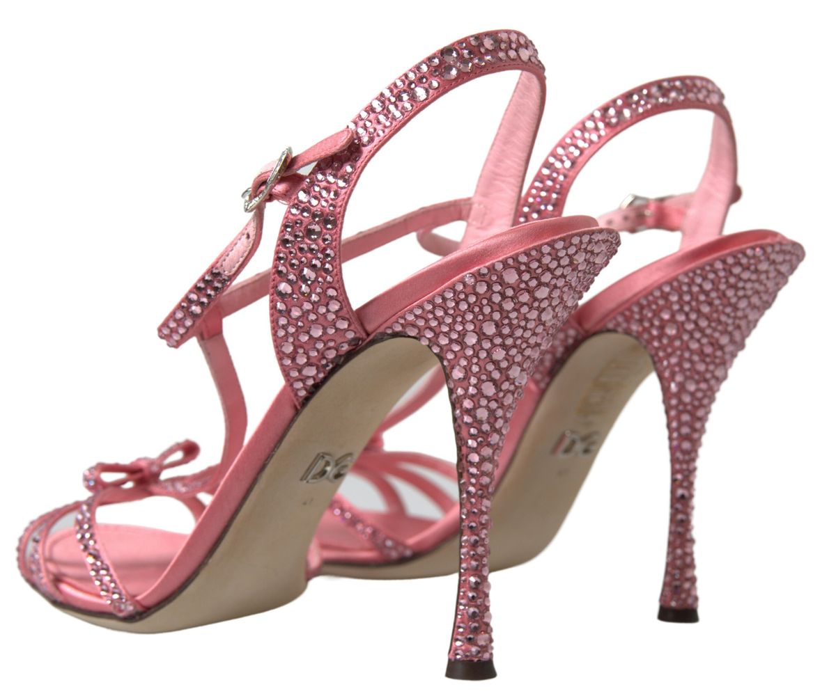 Elegant Pink Ankle Strap Sandals