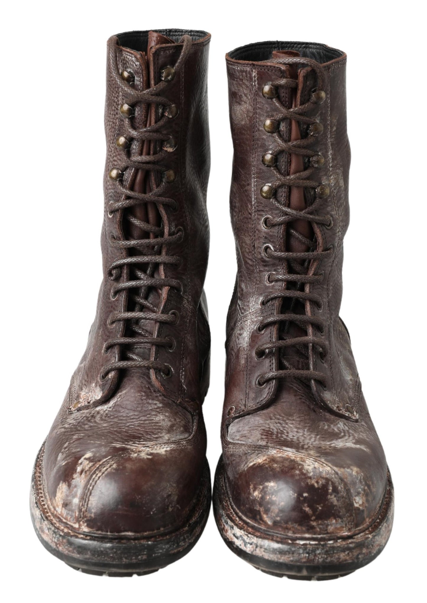 Brown Leather Combat Boots – Dapper Style