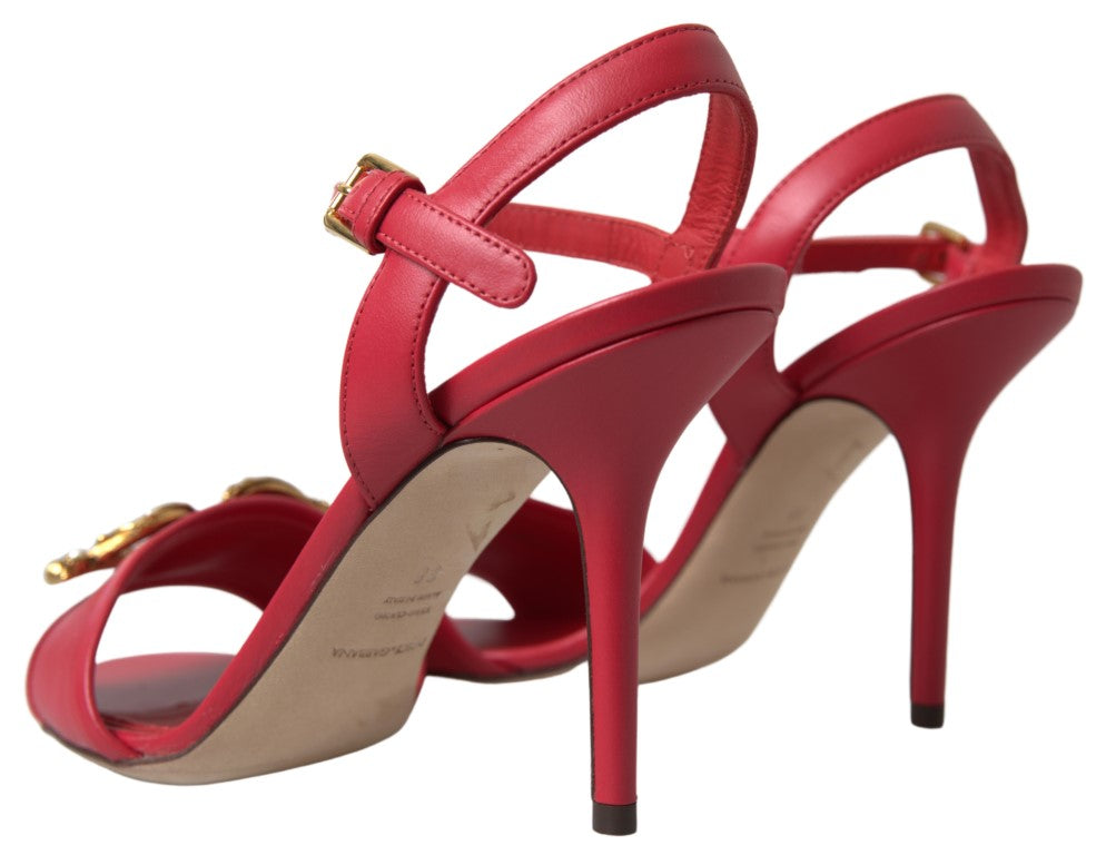 Red Stiletto Sandal Heels