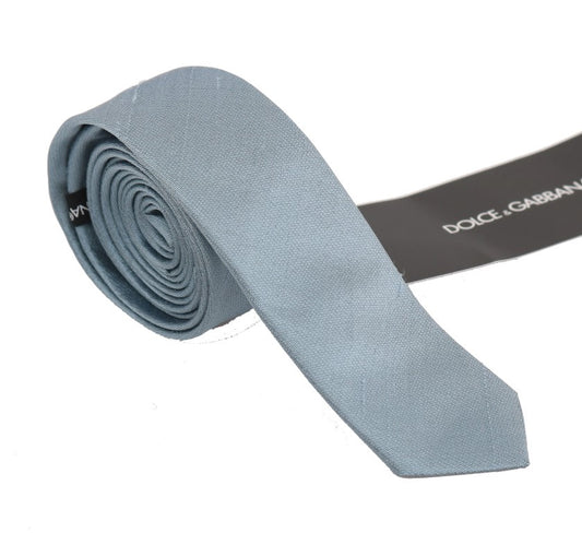 Elegant Light Blue Silk Neck Tie