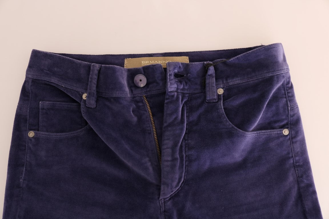 Chic Purple Corduroy Bootcut Flare Pants