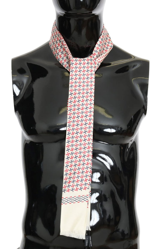 Elegant Silk Fantasy Tie Scarf Wrap