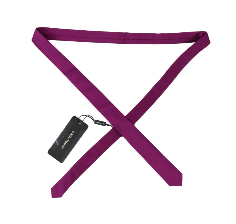 Purple Silk Solid Slim Tie