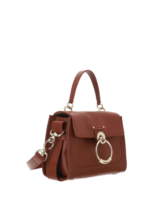 Brown Calf Leather Tess Handbag
