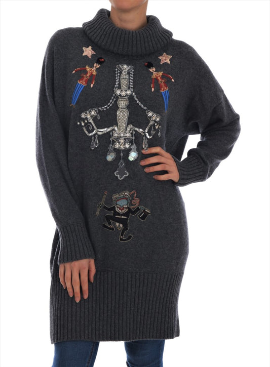 Enchanted Crystal Turtleneck Sweater