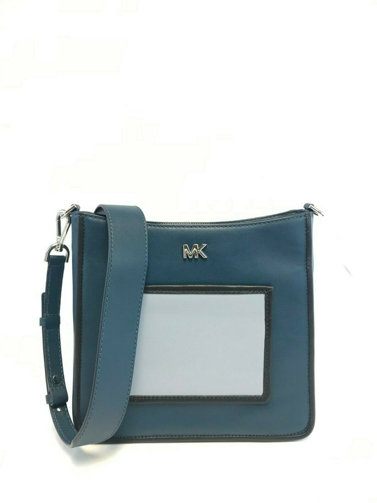 Leather Gloria Pocket Swing Pack Crossbody Bag [Luxe Teal]