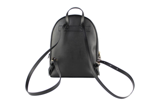 Adina Medium PVC Leather Convertible Backpack Bookbag (Brown/Black Multi)