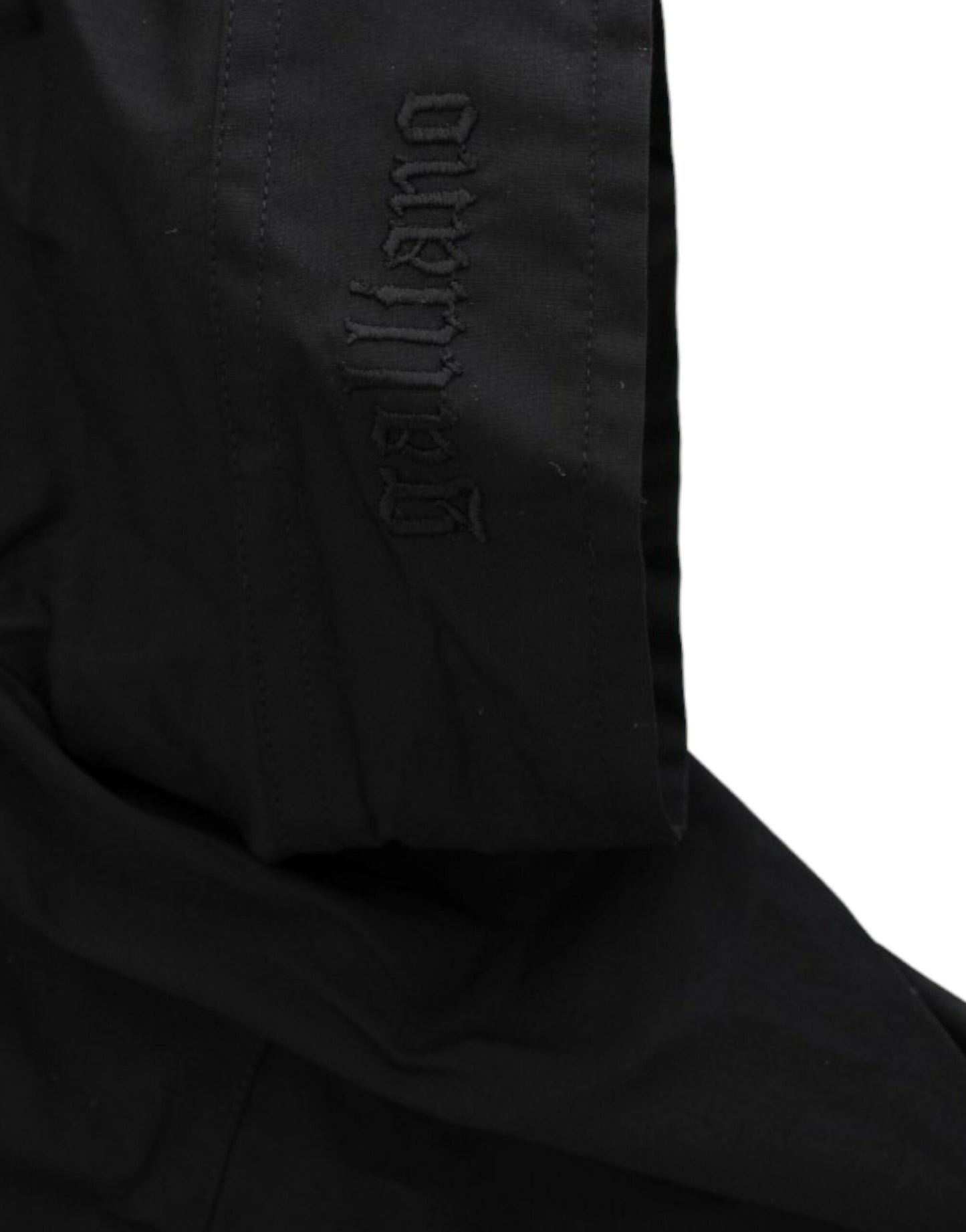 Elegant Black Cotton Stretch Shortsleeve Blouse
