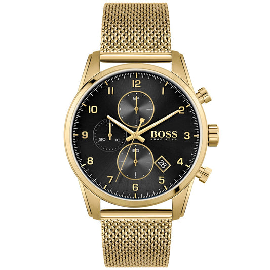 Elegant Gold Tone Quartz Men's Watch