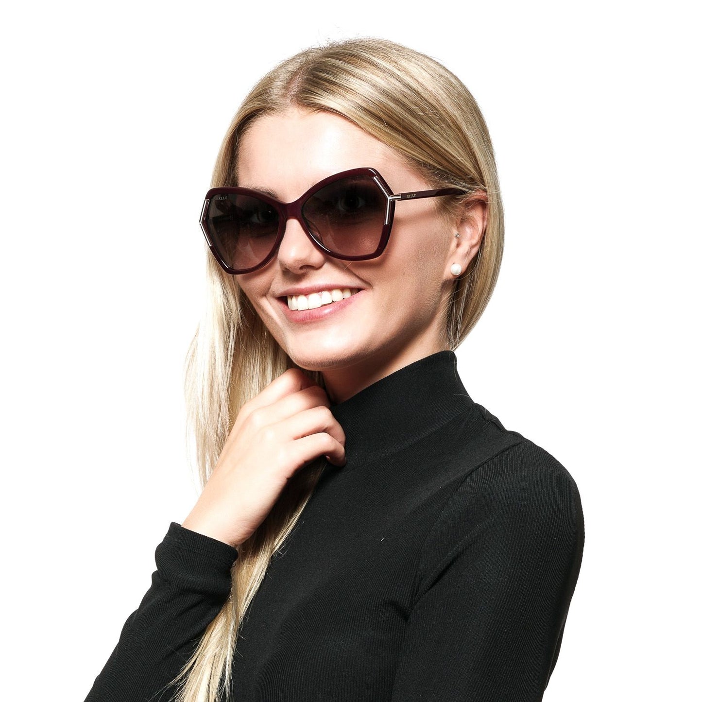 Burgundy Women Sunglasses