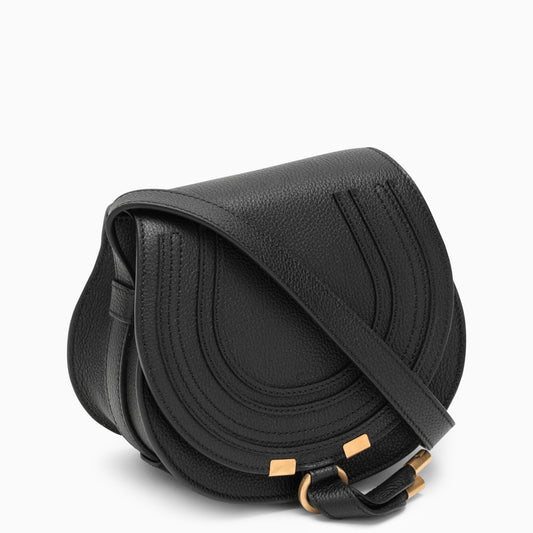 Chic Black Calf Leather Small Crossbody Bag