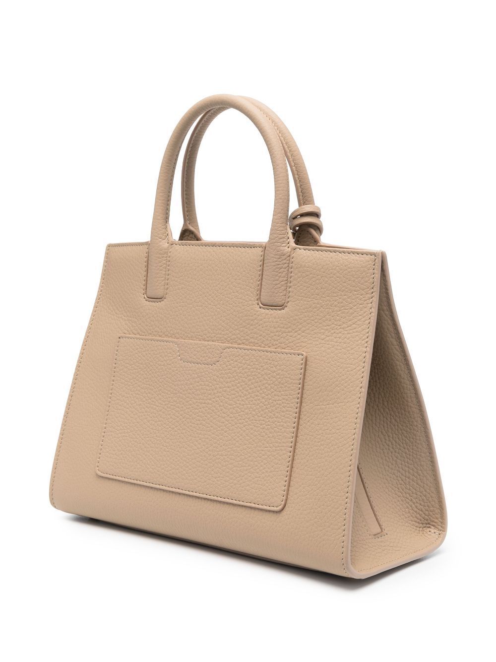 Elegant Beige Calf Leather Handbag