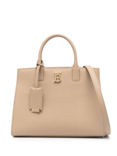 Elegant Beige Calf Leather Handbag