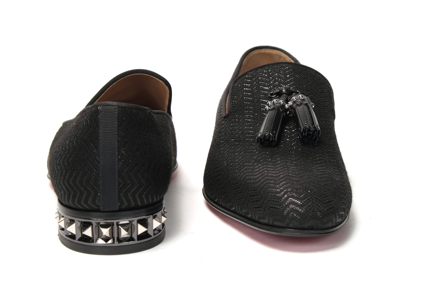 Black Marpyramidetassel Flat Shoes