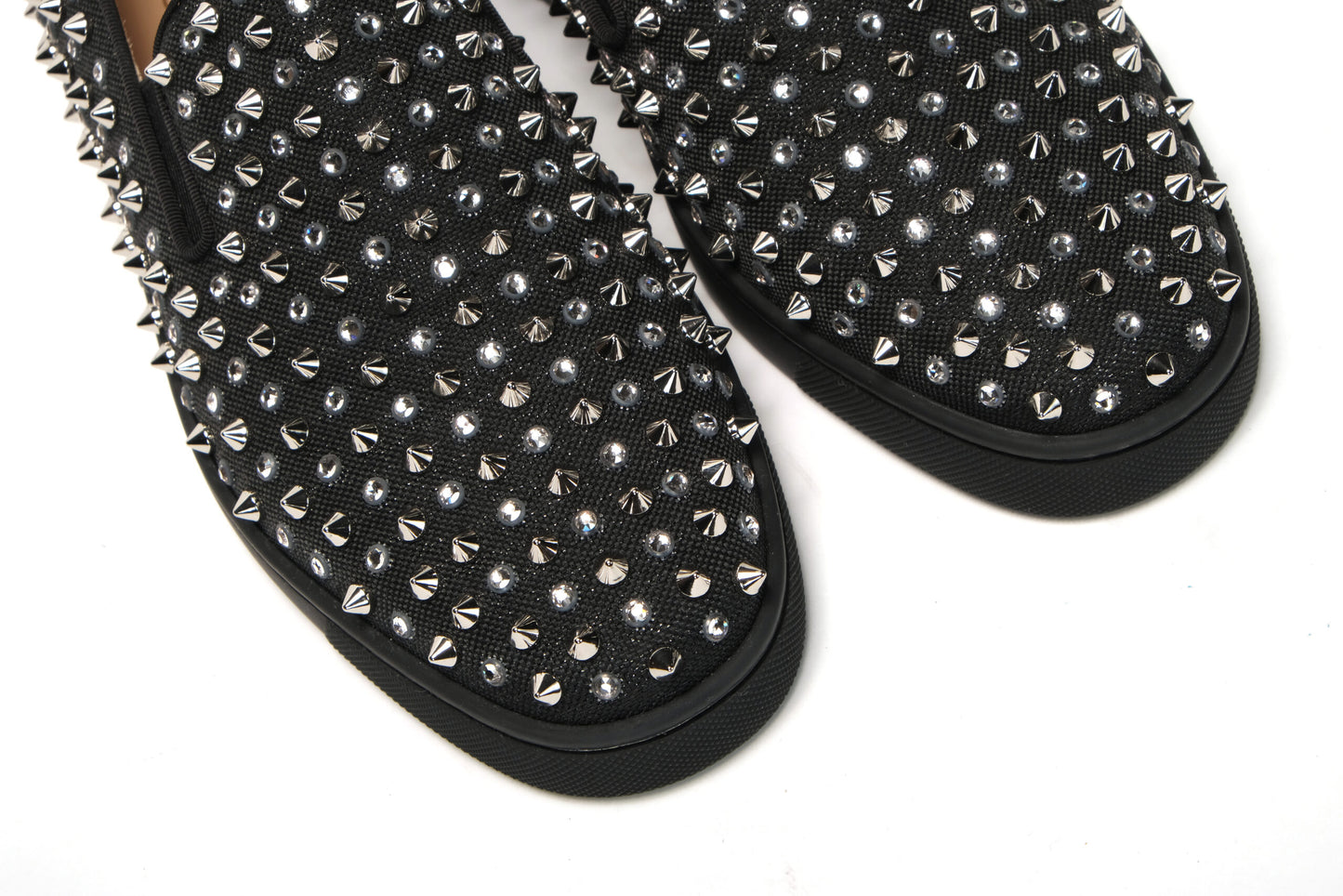 Black/Crystal Sv Version Roller 1c1s Flat Shoes