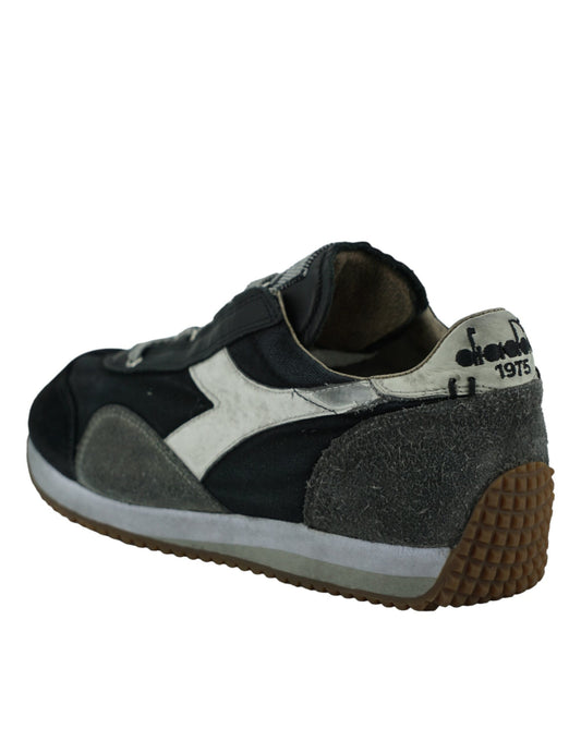 Black and Gray Equipe H Dirty Stone Wash Evo Sneakers