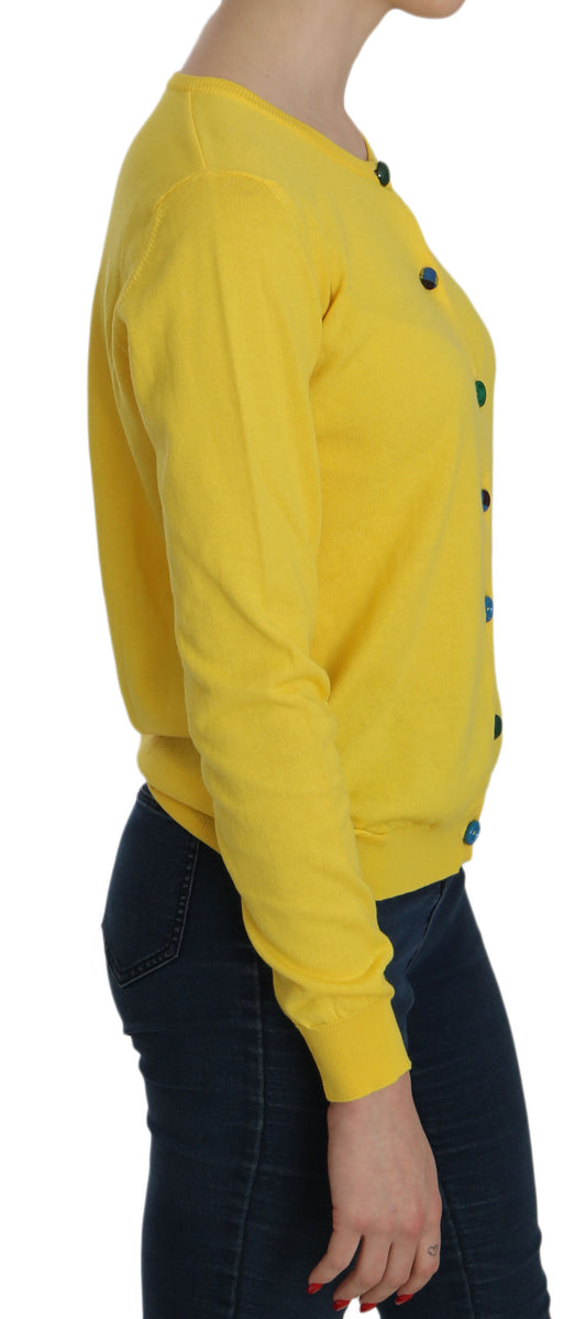 Radiant Yellow Cotton Sweater