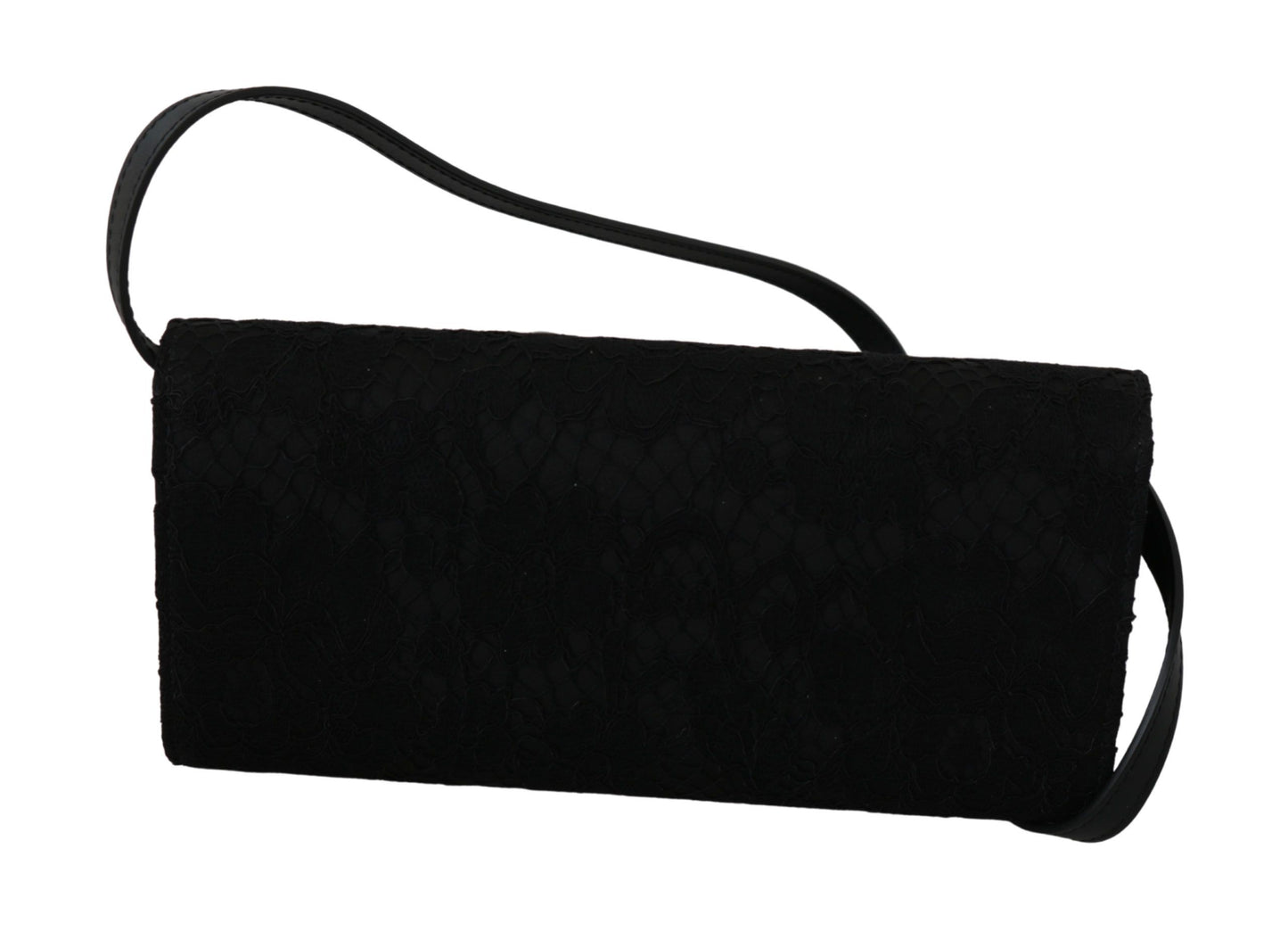 Black Floral Lace Evening Long Clutch Borse Cotton Bag