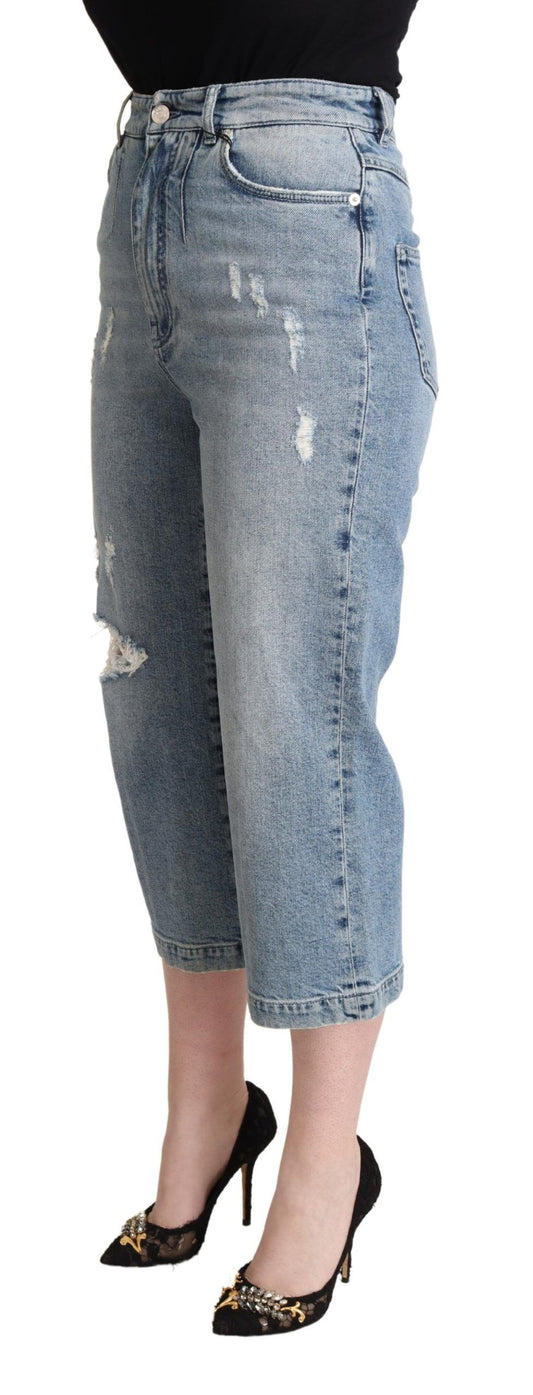 Chic Capri Cropped Denim Jeans