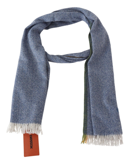 Elegant Cashmere Scarf with Signature Embroidery