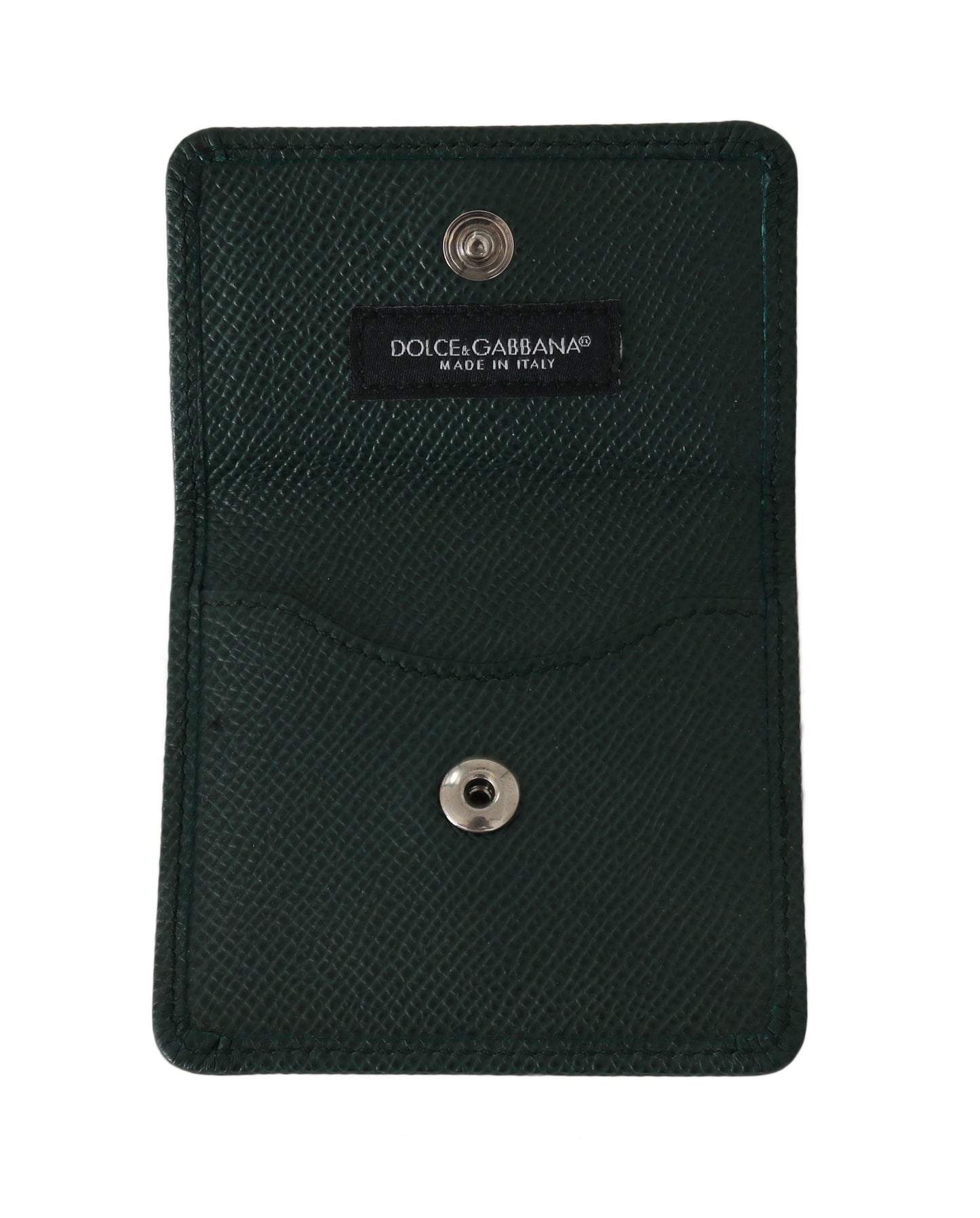 Elegant Green Leather Condom Case Wallet