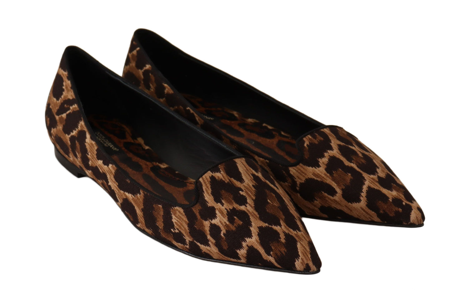 Chic Leopard Print Cotton Loafers