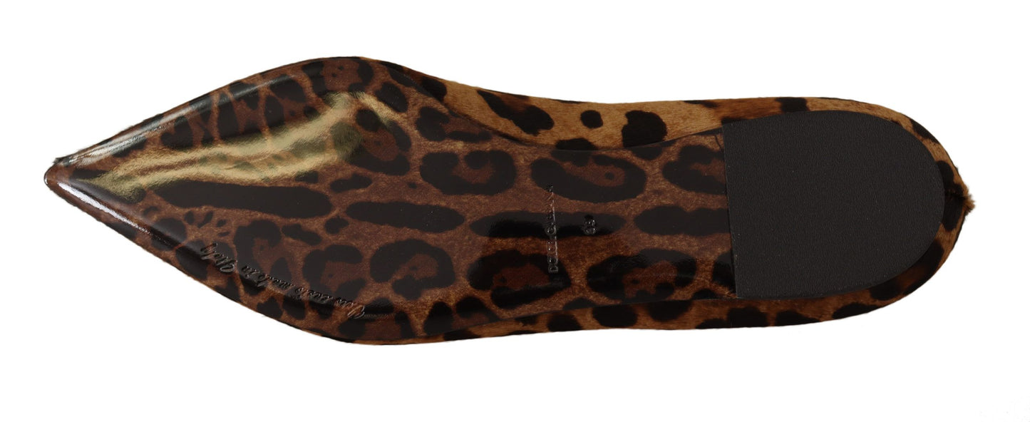 Elegant Leopard Print Flats