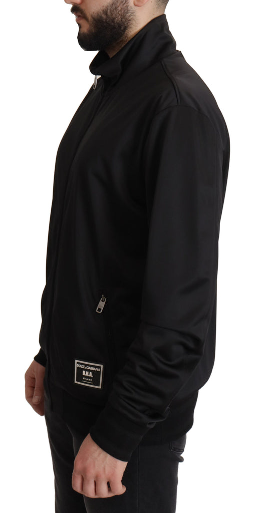 Elegant Black Full Zip Sweater