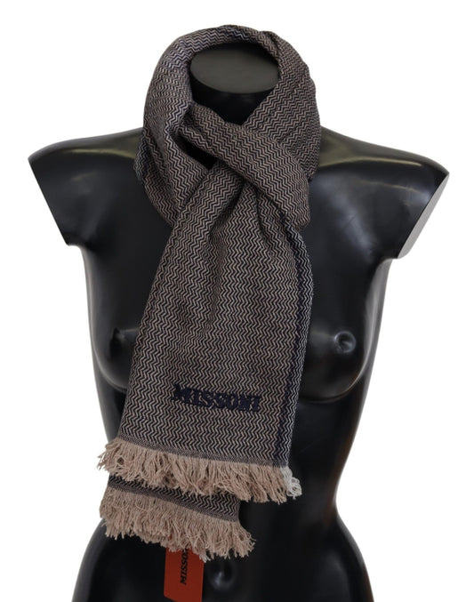 Luxury Cashmere Scarf with Signature Pattern