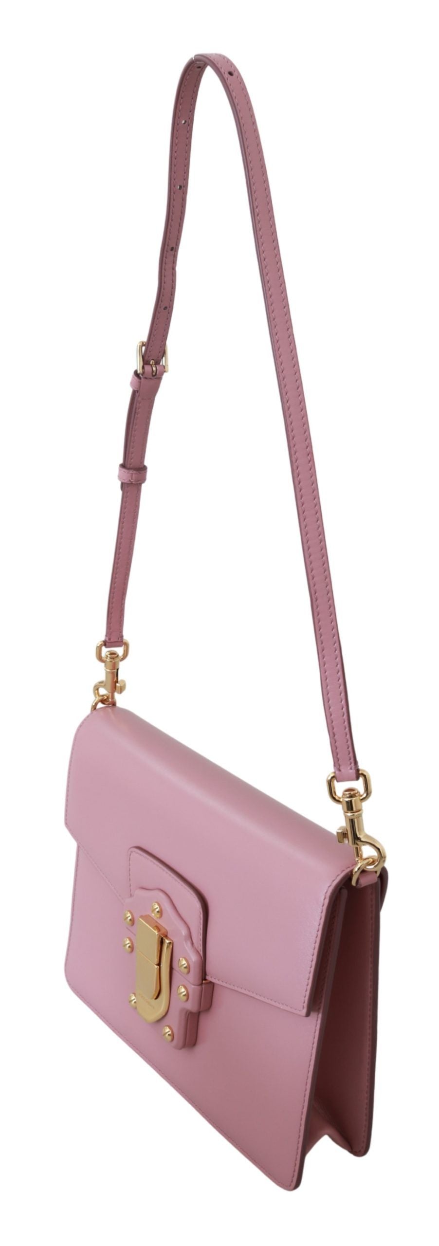 Elegant Pink Leather Lucia Shoulder Bag