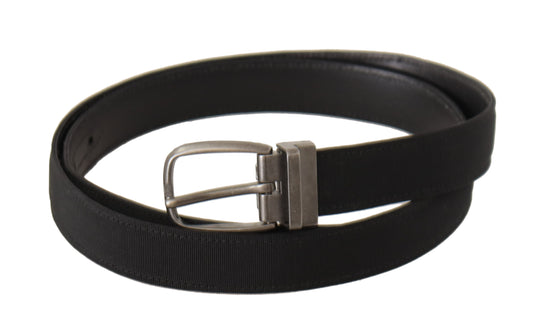 Elegant Black Leather Gents Belt