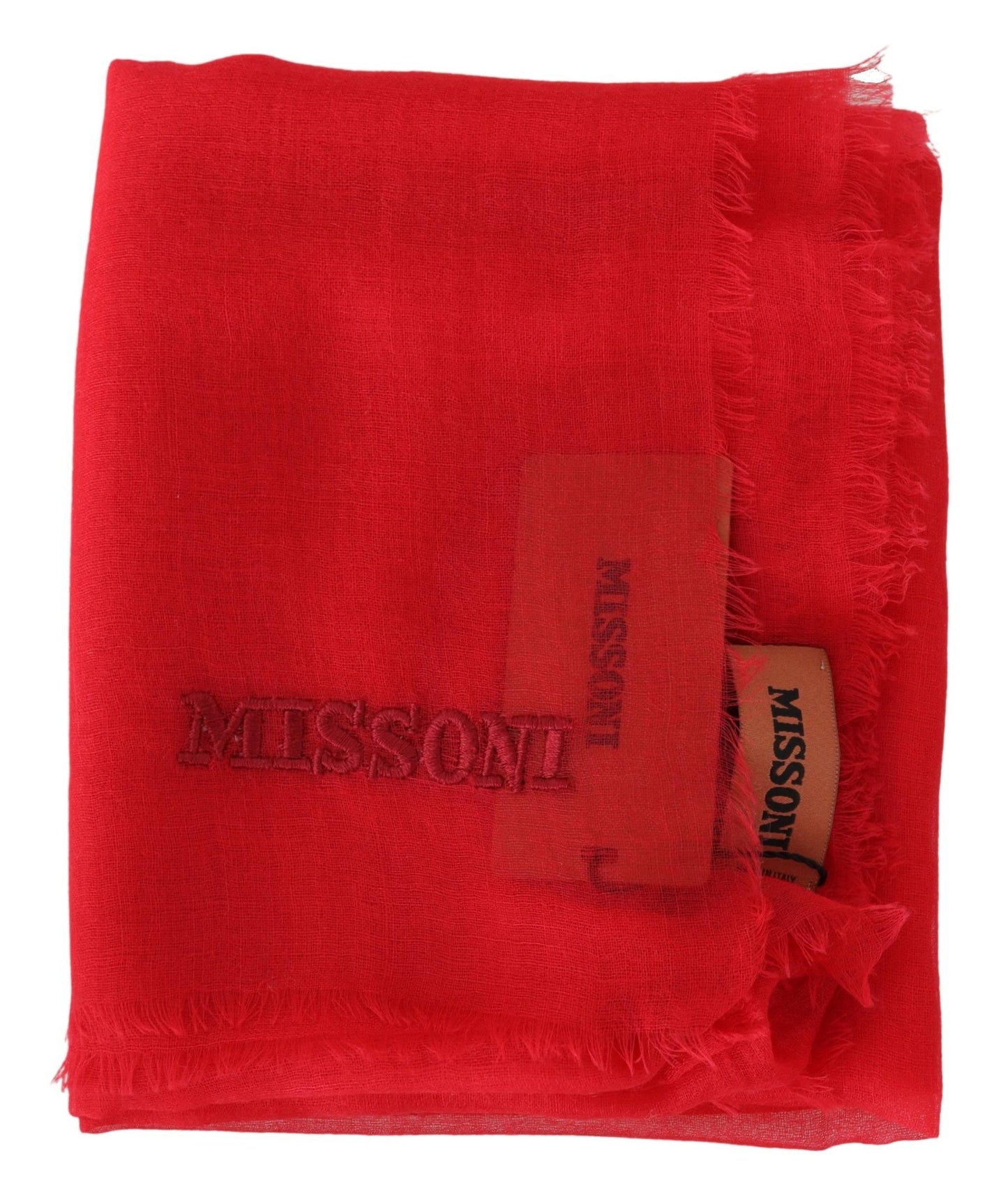 Red 100% Cashmere Unisex Neck Wrap Scarf