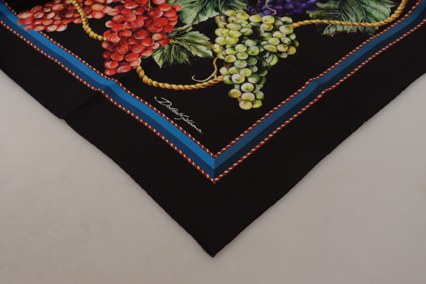 Elegant Multicolor Silk Square Scarf