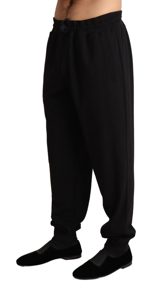 Elegant Black Casual Sweatpants