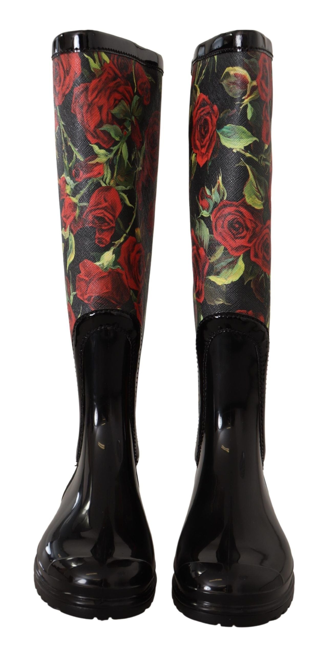 Elegant Floral Rain Boots - Chic All-Weather Footwear