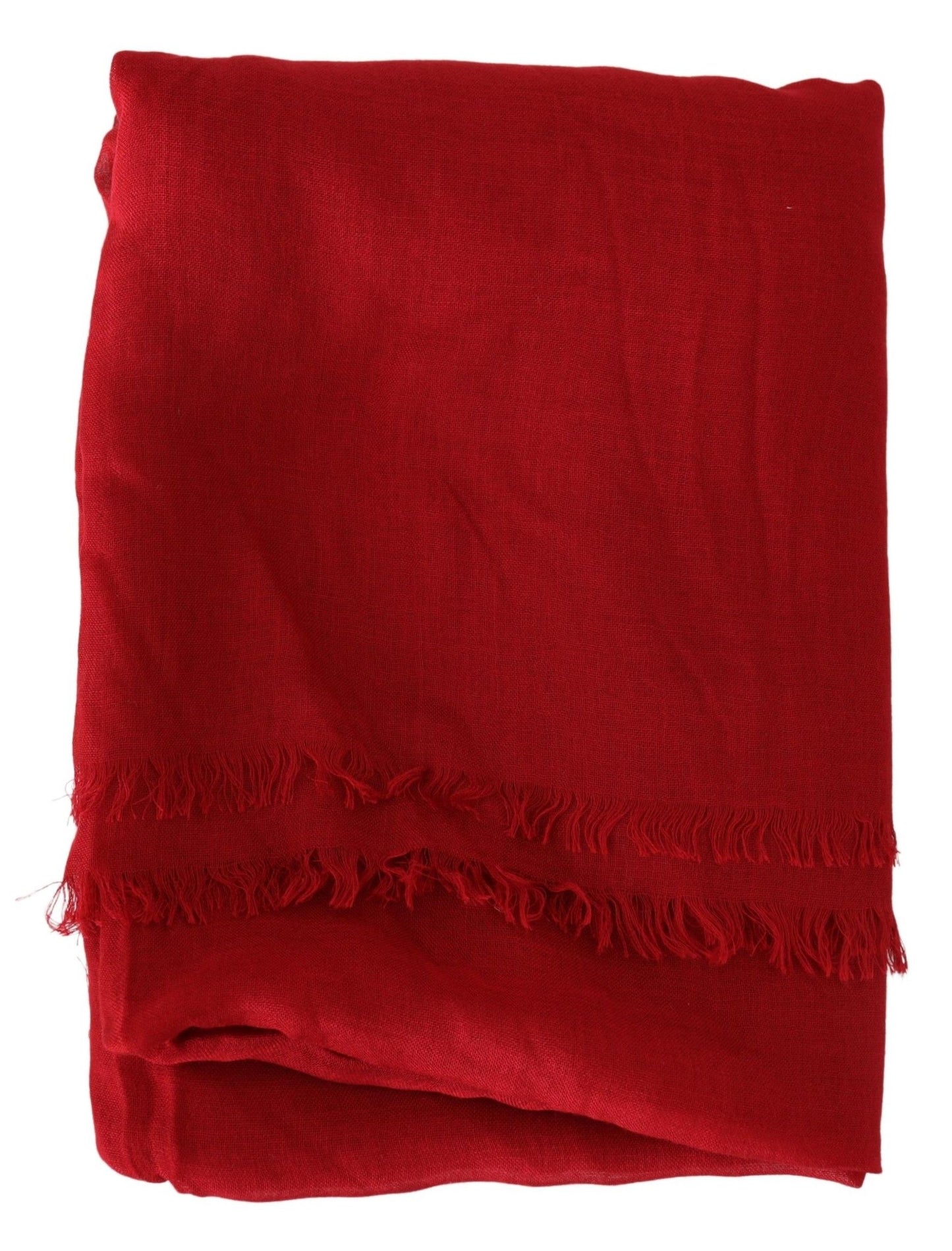 Chic Unisex Red Cashmere Scarf