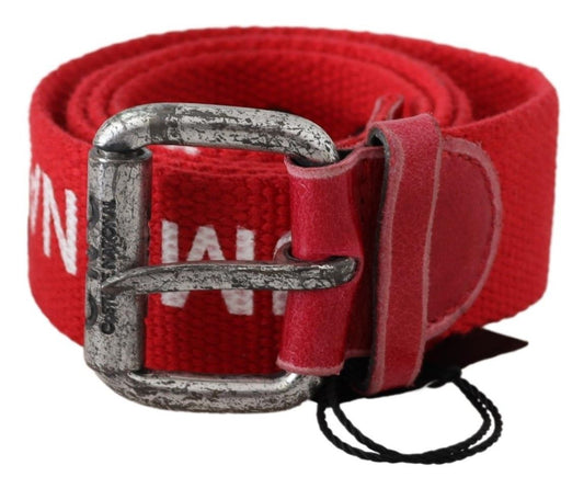 Chic Red Leather Fashion Belt