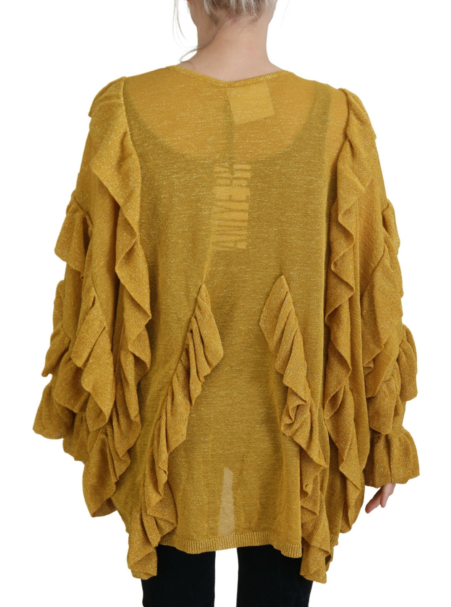 Elegant Gold Cardigan Sweater
