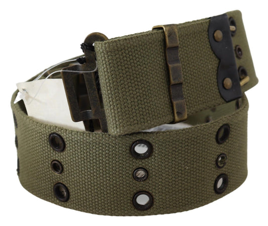 Chic Army Green Cotton Waist Belt