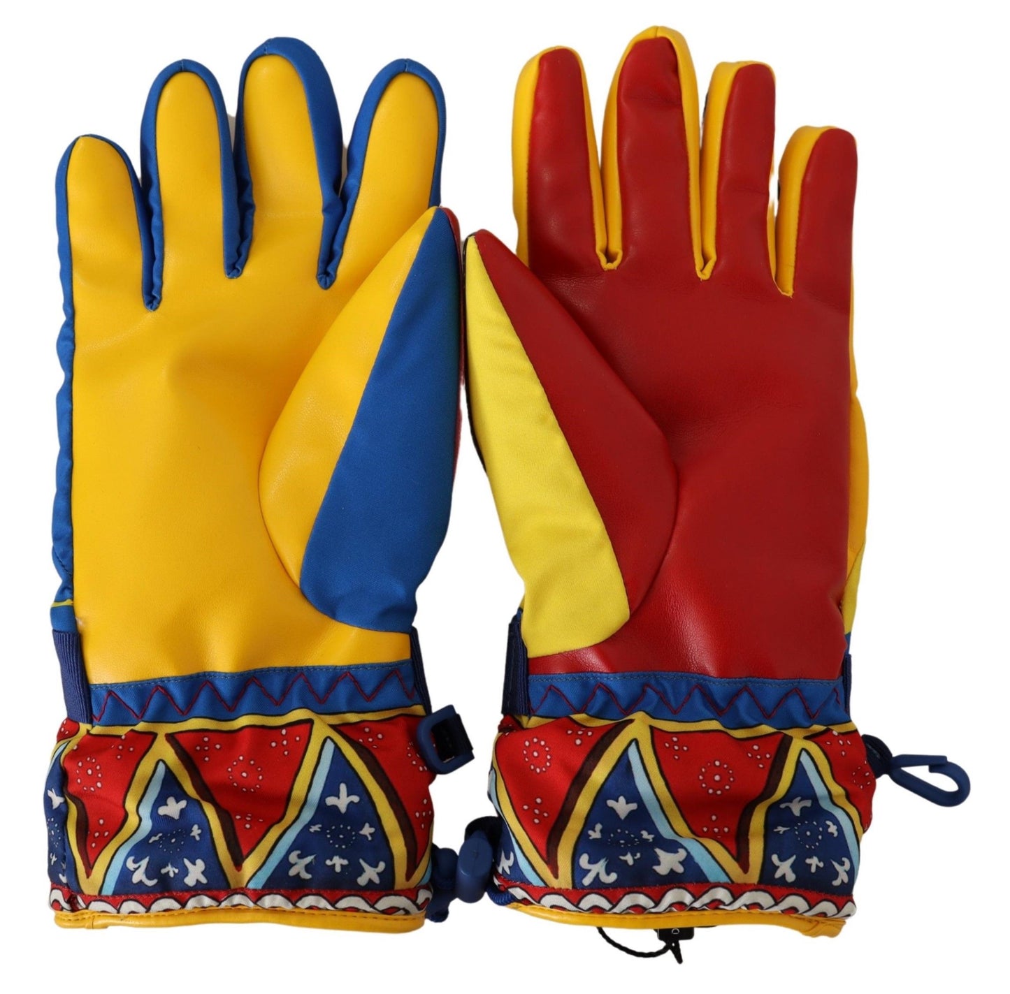 Vibrant Carretto Printed Winter Gloves