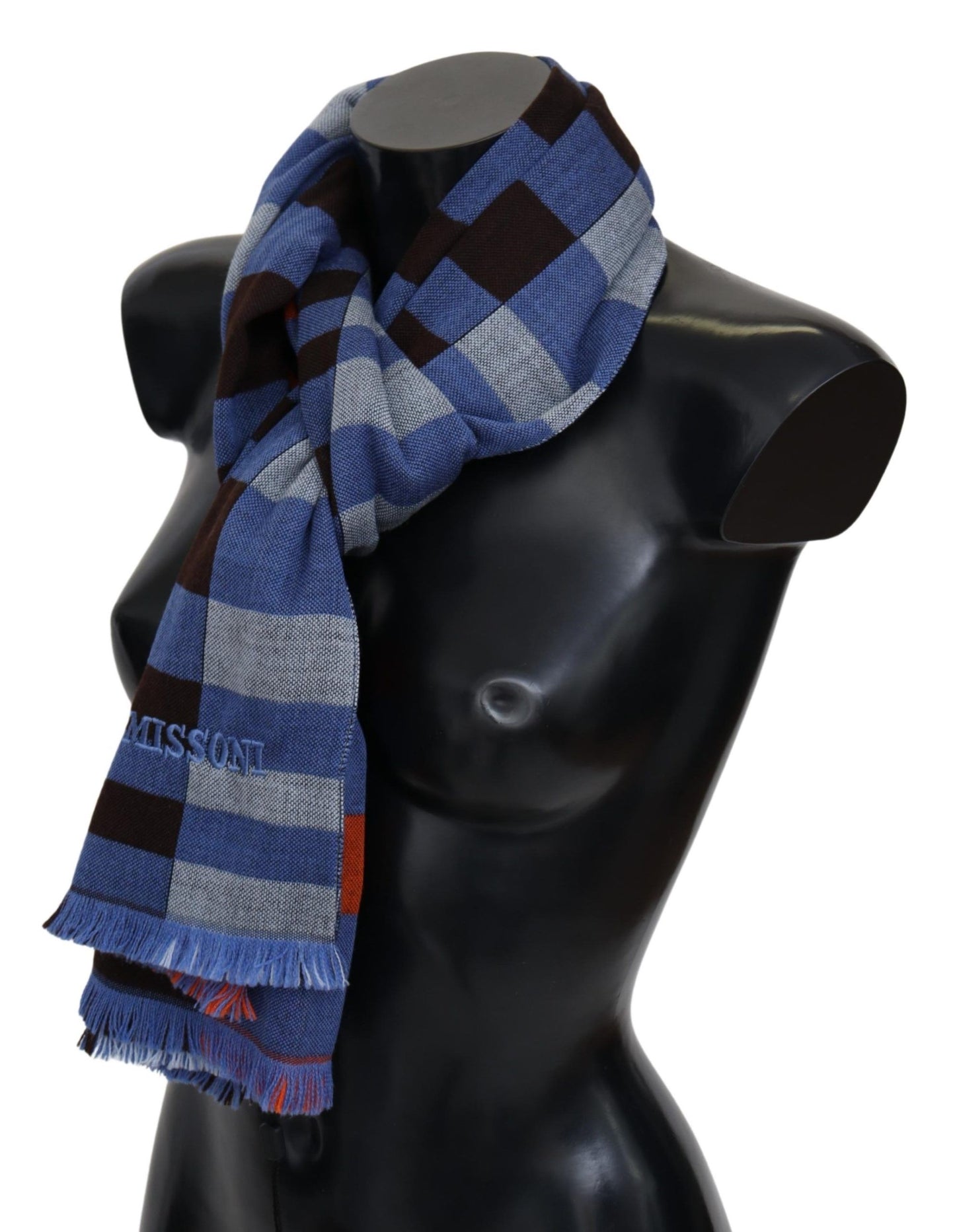 Chic Multicolor Wool Scarf Unisex Accessory