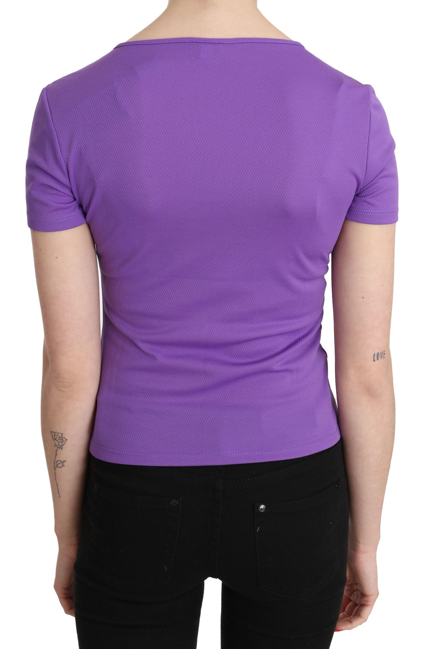 Chic Purple Casual Top for Everyday Elegance